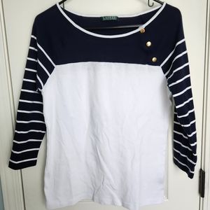 Lauren Ralph Lauren 3/4 sleeve knit top